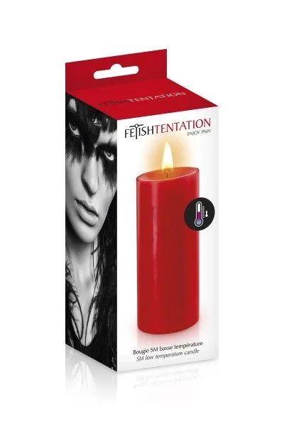 БДСМ-свічка низькотемпературна Fetish Tentation SM Low Temperature Candle Red