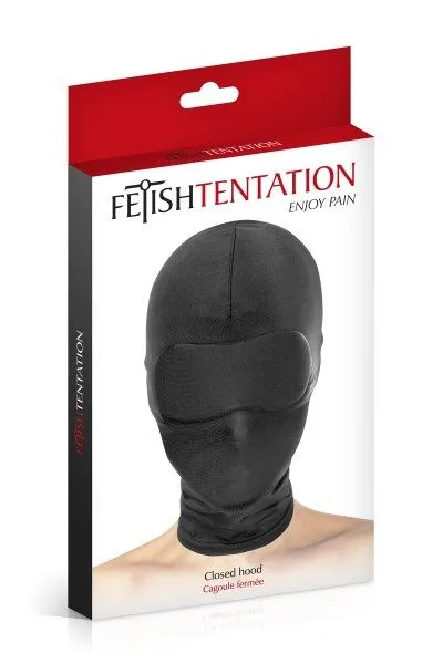 Капюшон для БДСМ Fetish Tentation Closed Hood з закритими очима та ротом