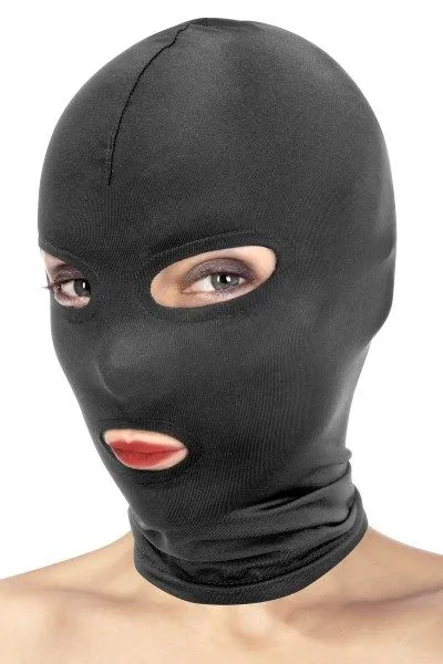 Капюшон для БДСМ Fetish Tentation Open Mouth and Eyes Hood