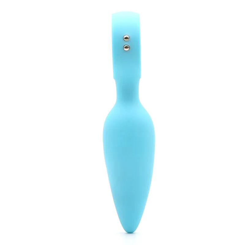 Анальна вібропробка KISSTOY Orville Blue, діаметр 3 см