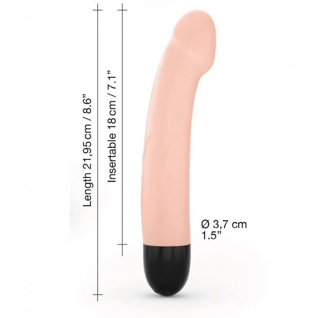 Вібратор Dorcel Real Vibration M Flesh 2.0, діаметр 3,7 см, перезаряджається