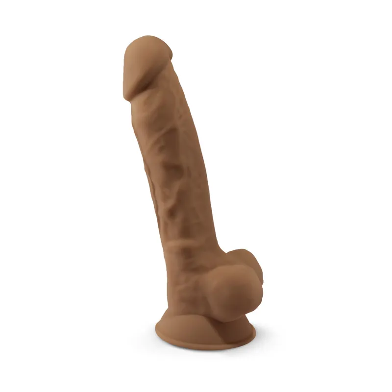 Фалоімітатор SilexD Johnny Caramel, двошаровий, силікон + Silexpan, діаметр 3,8 см