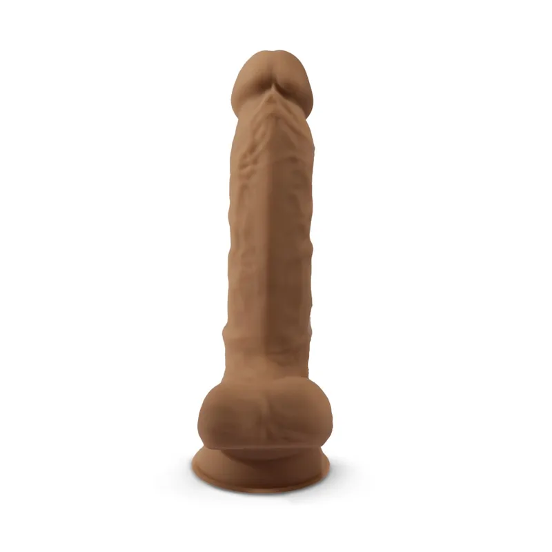 Фалоімітатор SilexD Johnny Caramel, двошаровий, силікон + Silexpan, діаметр 3,8 см