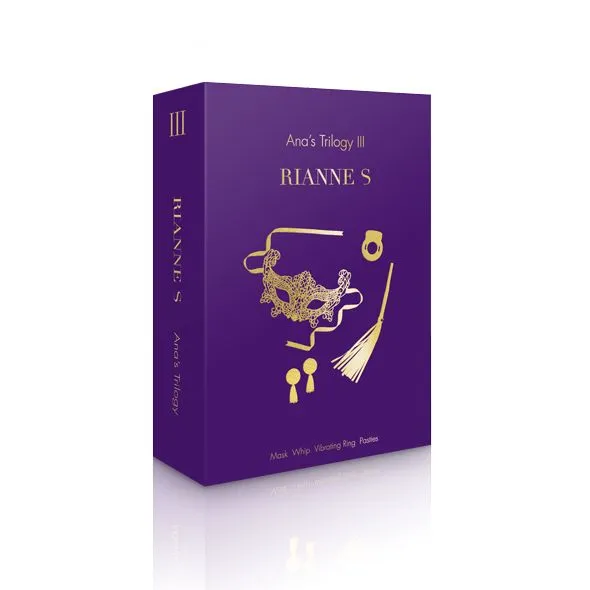Подарунковий набір RIANNE S Ana's Trilogy Set III: пестіси, маска, кільце, флогер