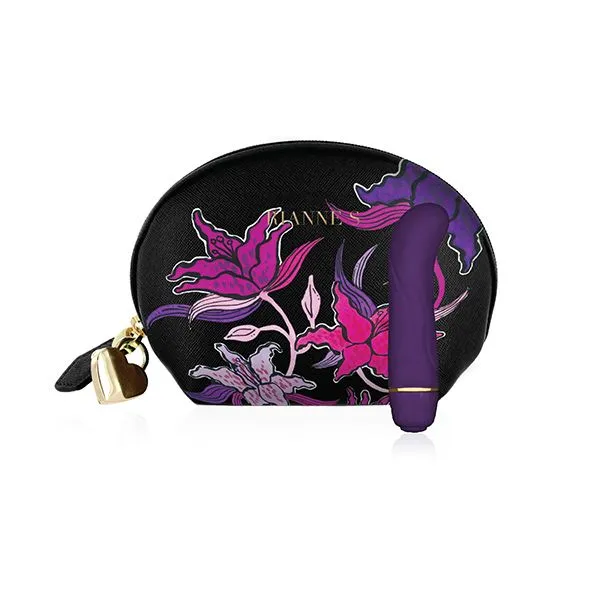 Вібропуля Rianne S: Mini G Floral Deep Purple для стимуляції точки G