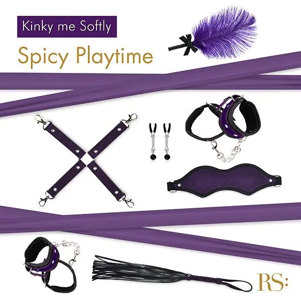 Набір для BDSM RIANNE S Kinky Me Softly Purple у кейсі-сумочці