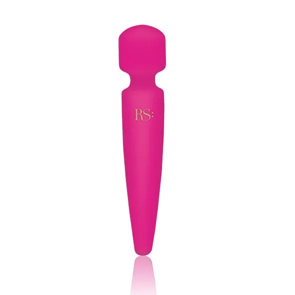Вібромасажер RIANNE S: Bella Mini Wand Rose, 10 режимів, силіконовий, з браслетом у комплекті