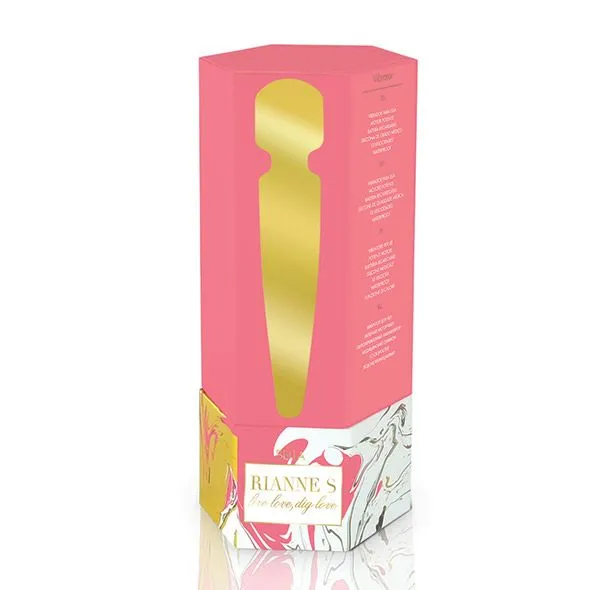 Вібромасажер RIANNE S Bella Mini Wand Coral, 10 режимів, силікон
