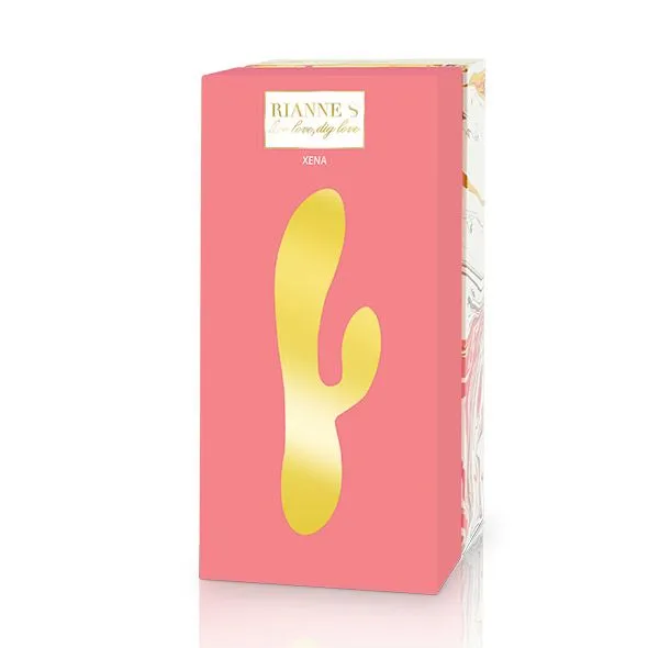 Вібратор-кролик Rianne S Xena Rabbit Vibrator Coral/Rose з підігрівом