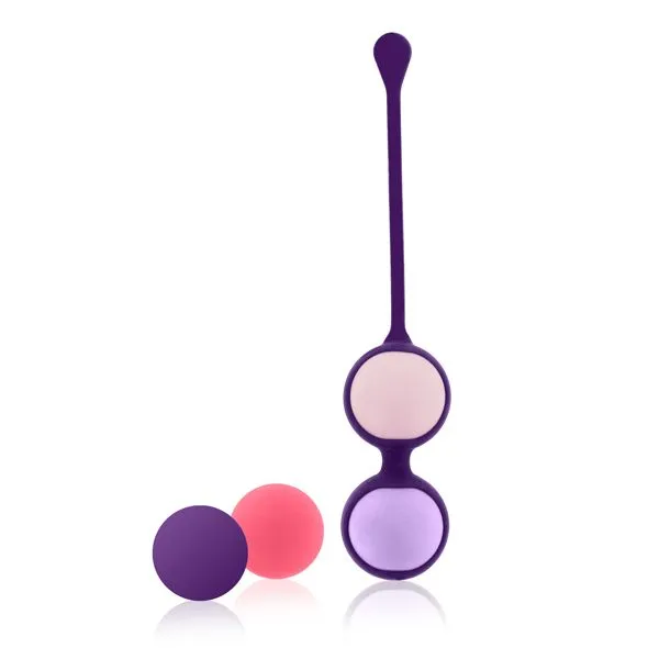 Вагінальні кульки RIANNE S Pussy Playballs Coral/Nude, набір 4 шт