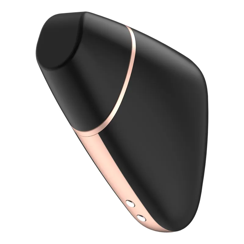 Вакуумний кліторальний стимулятор Satisfyer Love Triangle Black з керуванням через смартфон