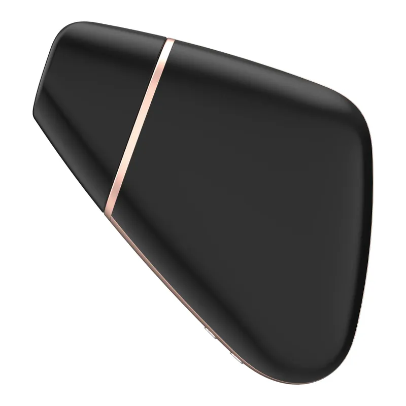 Вакуумний кліторальний стимулятор Satisfyer Love Triangle Black з керуванням через смартфон