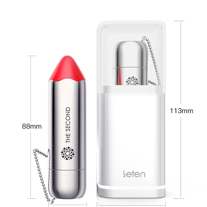Вібропуля Leten The Second pretty pink з індукційною зарядкою