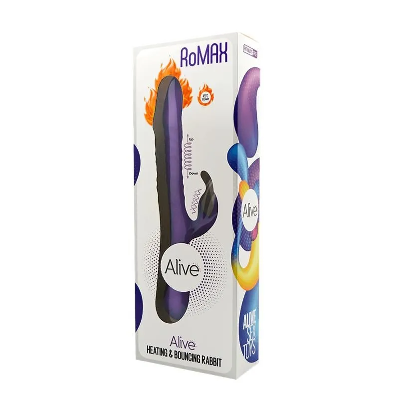 Вібратор-кролик Alive Romax Purple з підігрівом і ротацією