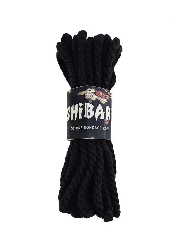Бавовняна мотузка для шібарі Feral Feelings Shibari Rope, 8 м, чорно-червона