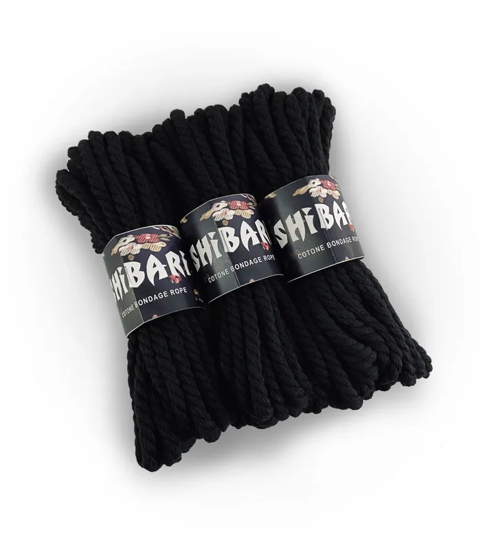 Бавовняна мотузка для шібарі Feral Feelings Shibari Rope, 8 м, чорно-червона