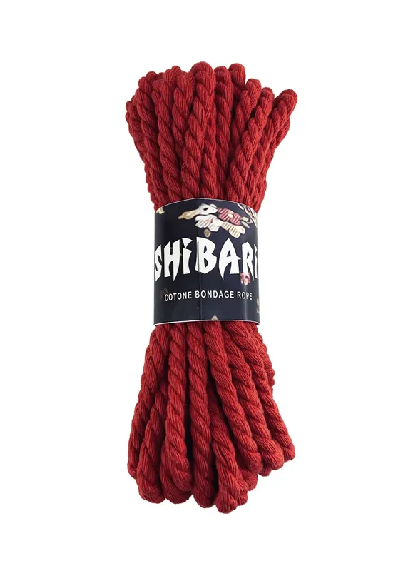 Бавовняна мотузка для шібарі Feral Feelings Shibari Rope, 8 м, червона