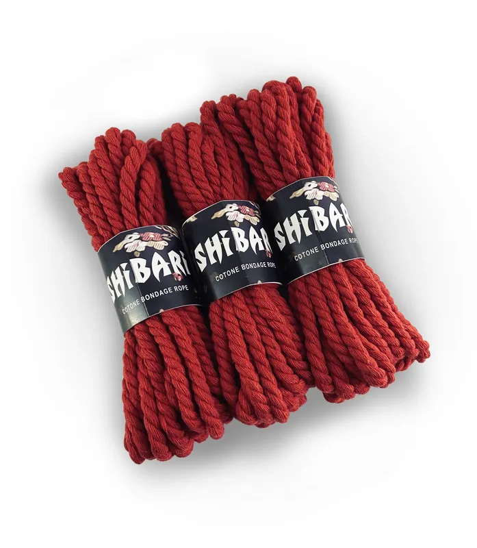 Бавовняна мотузка для шібарі Feral Feelings Shibari Rope, 8 м, червона