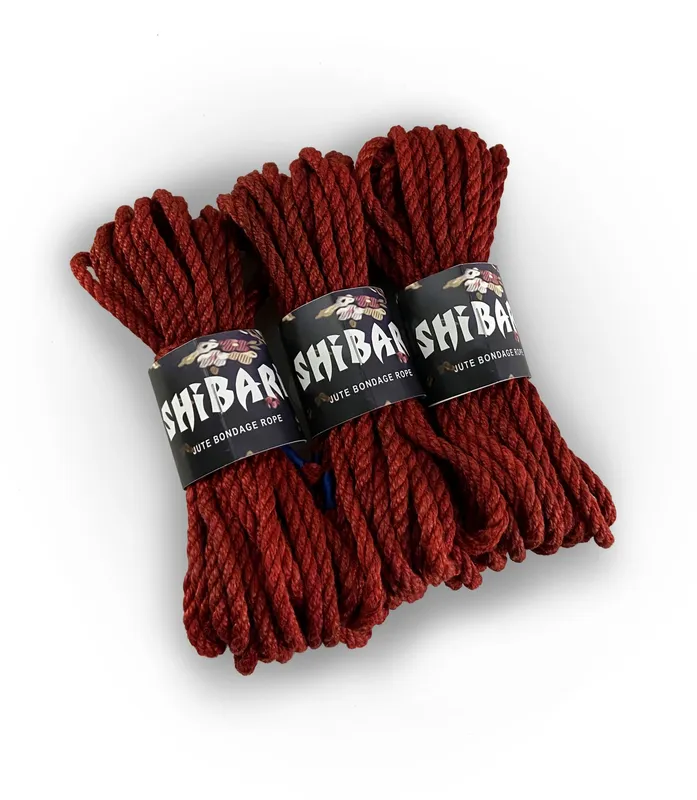 Джутова мотузка для шибарі Feral Feelings Shibari Rope, 8 м, червона