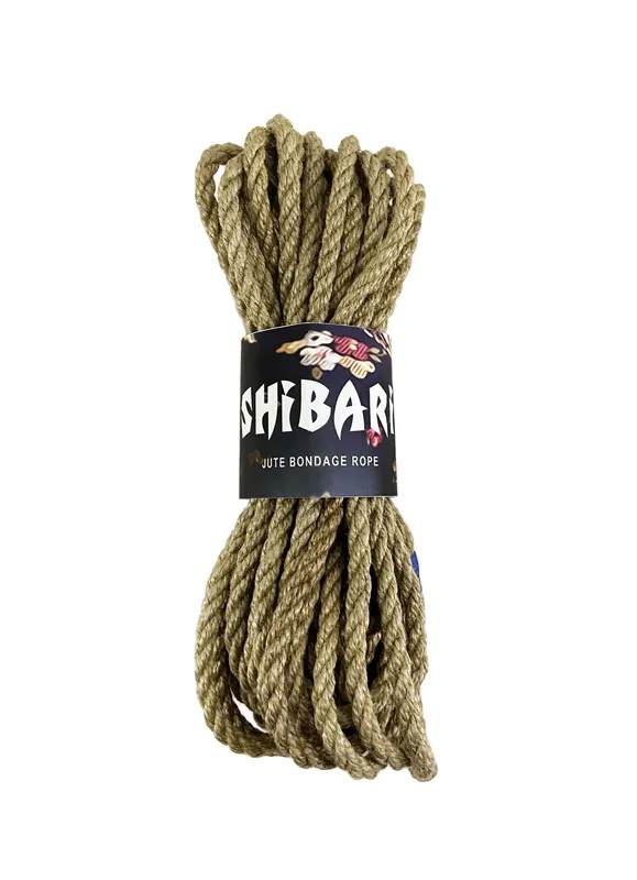 Джутова мотузка для шібарі Feral Feelings Shibari Rope, 8 м, сіра