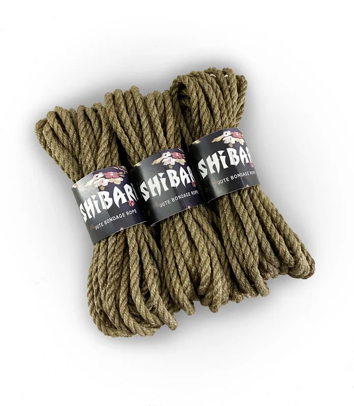 Джутова мотузка для шібарі Feral Feelings Shibari Rope, 8 м, сіра