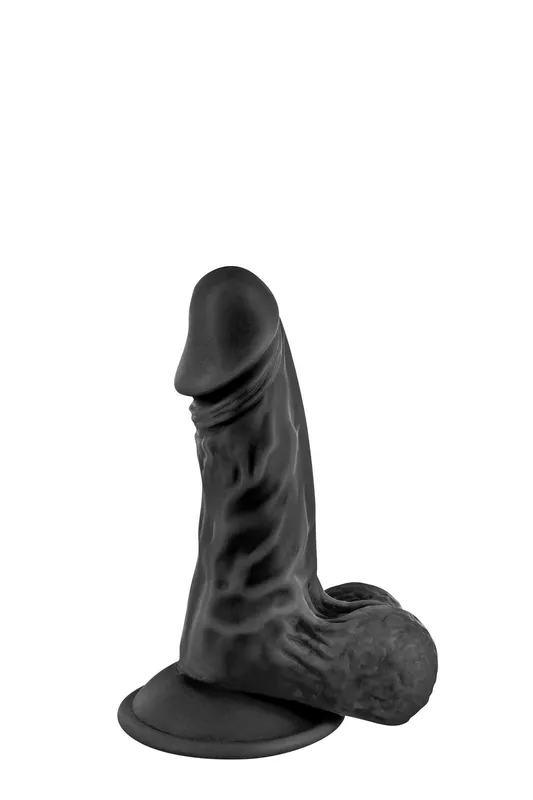 Фалоімітатор із присоскою Real Body Real Mike Black, TPE, діаметр 3,8 см