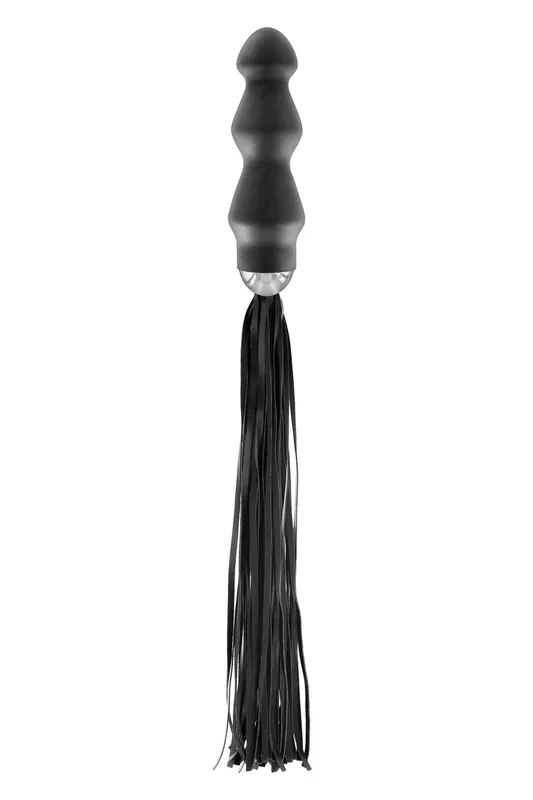 Флогер з ручкою-анальним плагом Fetish Tentation Whip with Plug Handle