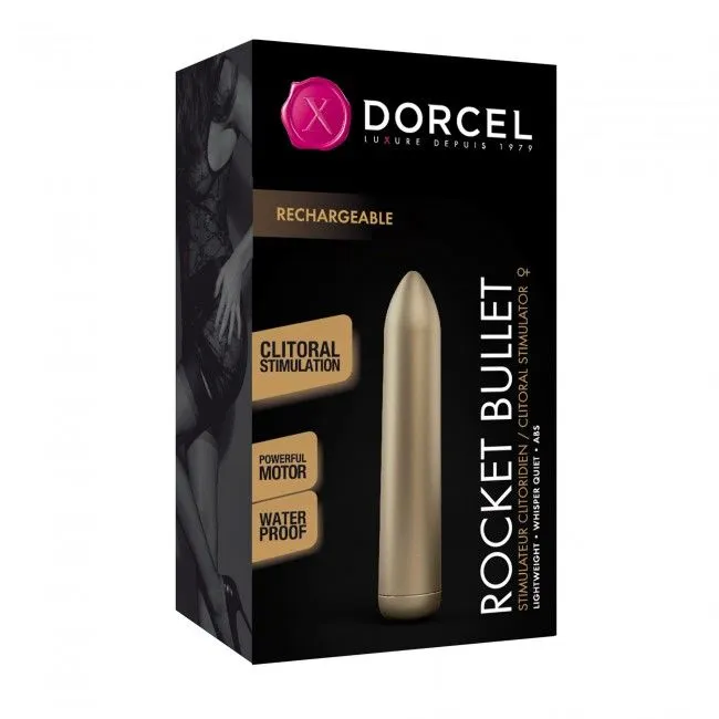 Перезаряджувана віброкуля Dorcel Rocket Bullet Gold