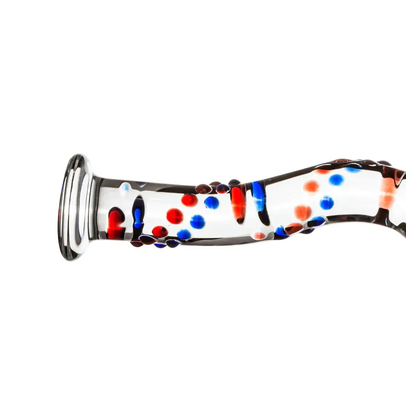 Скляний дилдо з вигинами Gildo Glass Dildo No. 3