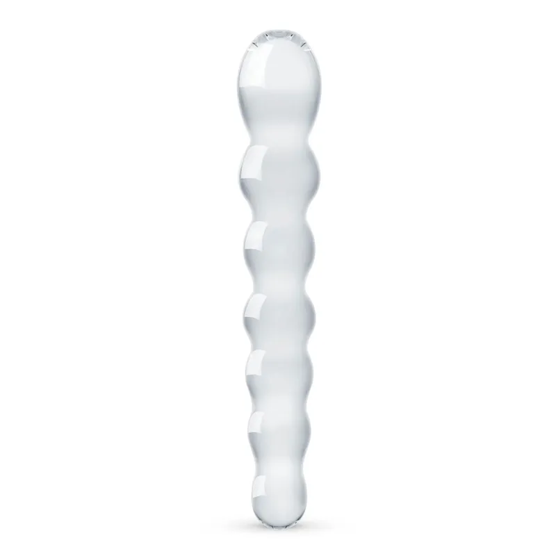 Скляний дилдо у вигляді намистин Gildo Glass Dildo No. 19