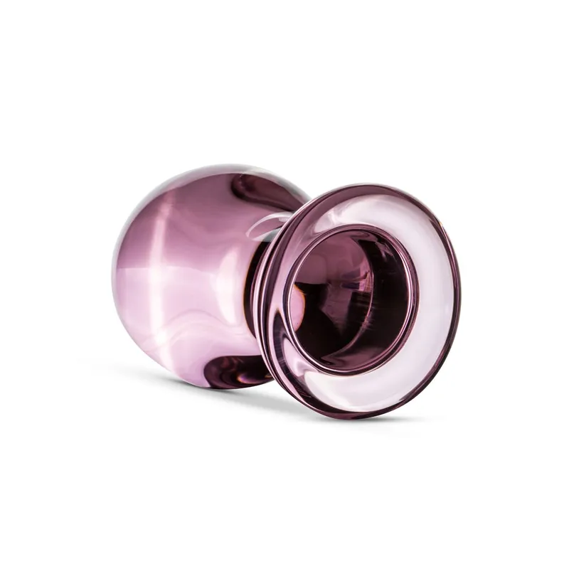 Анальна пробка скляна Gildo Pink Glass Buttplug No. 27