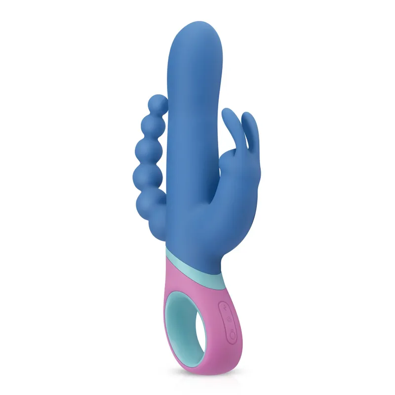 Вібратор-кролик PMV20 Vice - Double Vibrator з ротацією та анальним стимулятором