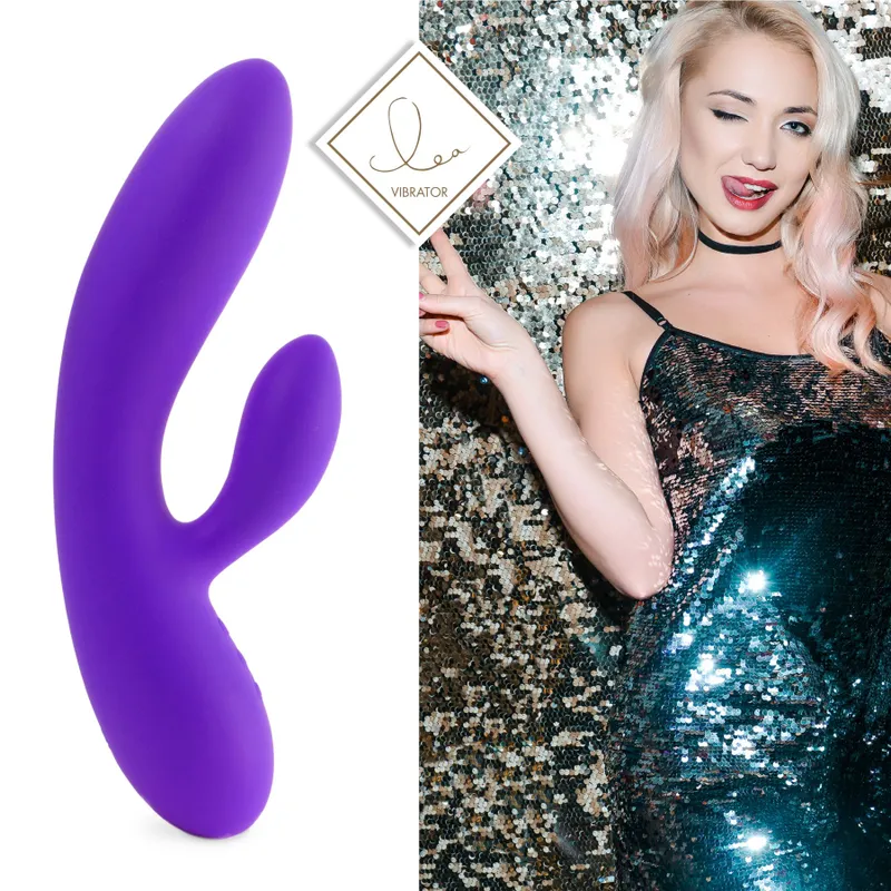 Вібратор-кролик FeelzToys Lea Rabbit Vibrator Medium Purple з двома моторами