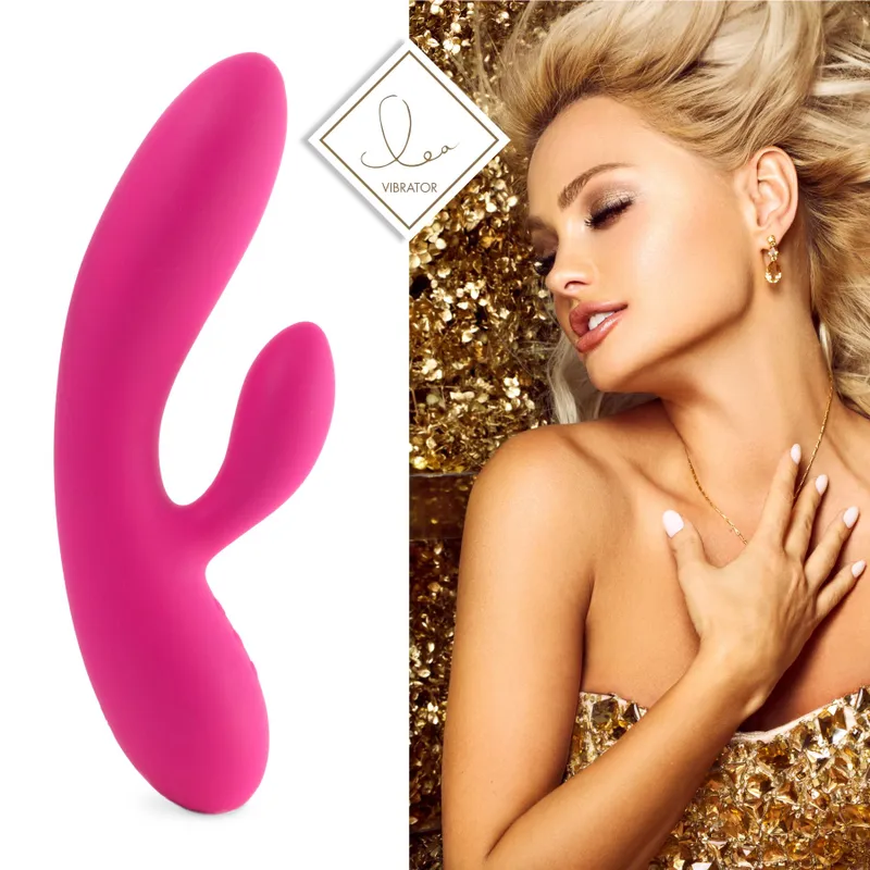 Вібратор-кролик FeelzToys Lea Rabbit Vibrator Rubine Red з двома моторами