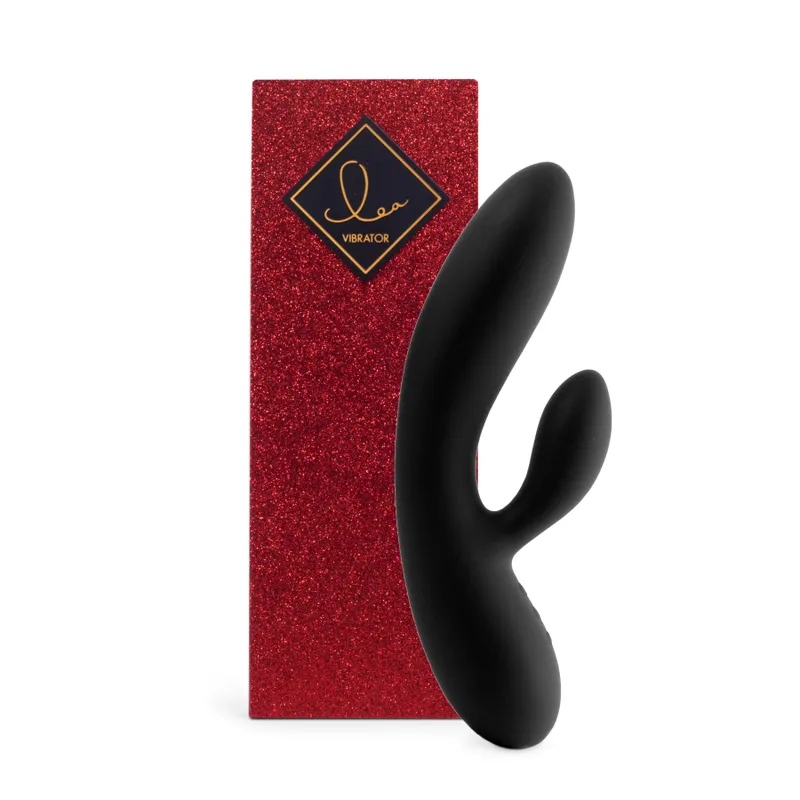 Вібратор-кролик FeelzToys Lea Rabbit Vibrator Black з двома моторами