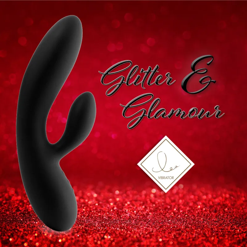 Вібратор-кролик FeelzToys Lea Rabbit Vibrator Black з двома моторами