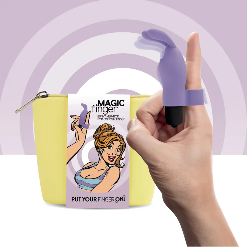 Вібронасадка на палець FeelzToys Magic Finger Vibrator Purple