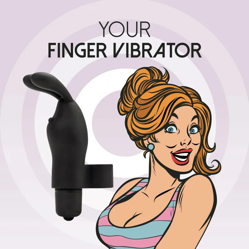 Насадка на палець FeelzToys Magic Finger Vibrator Black