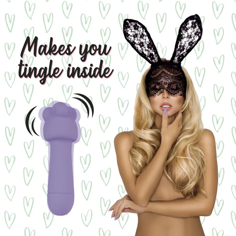 Мінівібратор FeelzToys Mister Bunny Purple з двома насадками