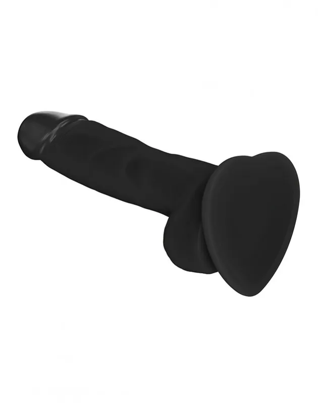 Реалістичний фалоімітатор Strap-On-Me SOFT REALISTIC DILDO Black, розмір S