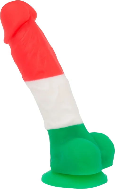 Фалоімітатор ADDICTION - LEONARDO - 7" - 3 COLOURS, 17,8 см, силікон