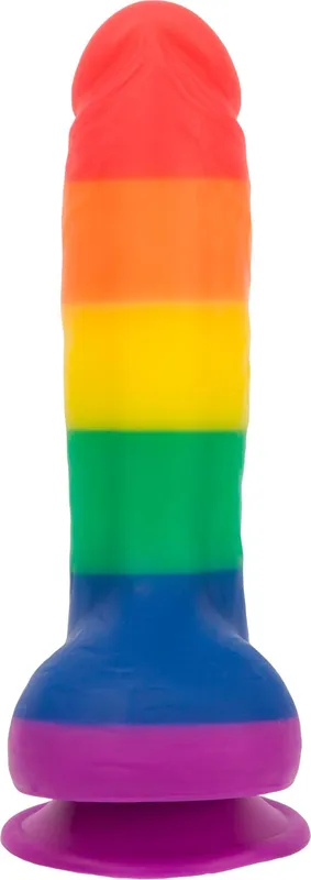 Фалоімітатор ADDICTION JUSTIN 8" RAINBOW, 20,3 см, силікон