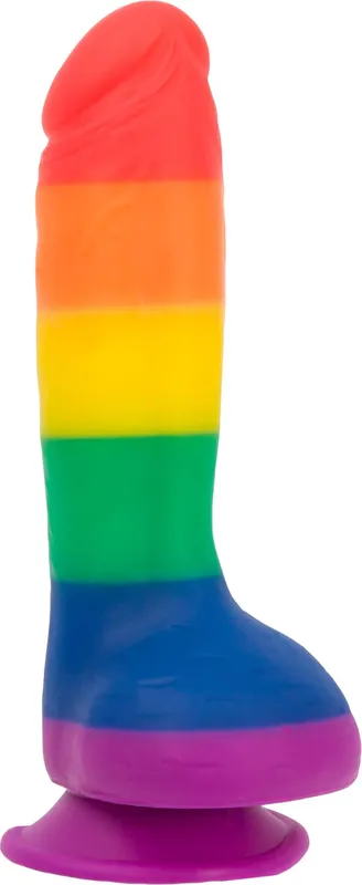 Фалоімітатор ADDICTION JUSTIN 8" RAINBOW, 20,3 см, силікон