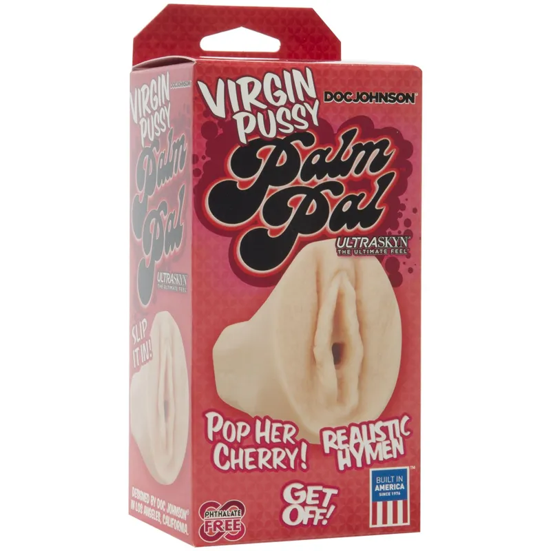 Мастурбатор-вагіна Doc Johnson Virgin Pussy Palm Pal - ULTRASKYN