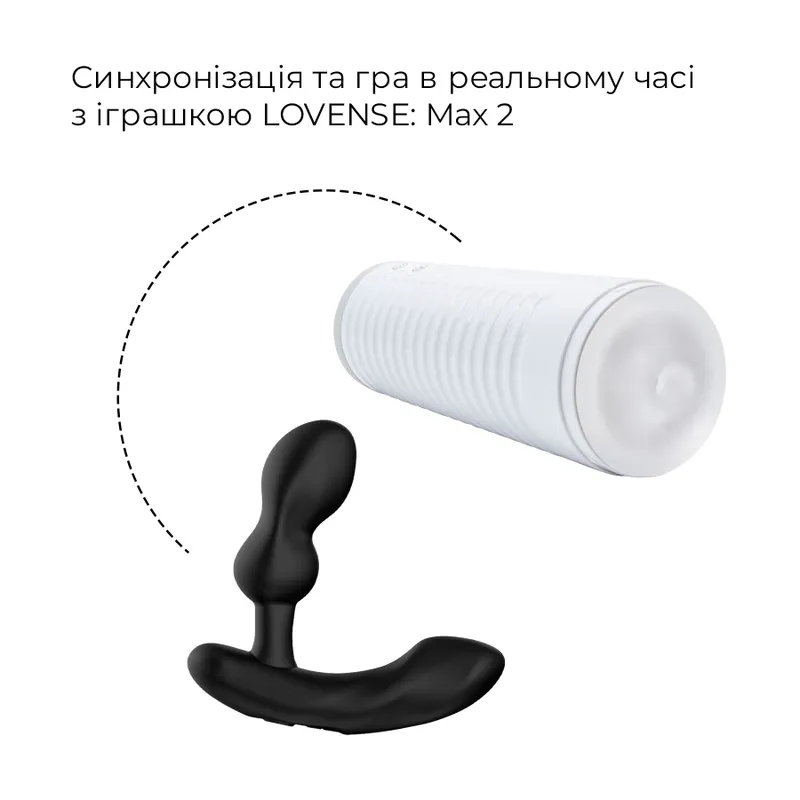 Смарт-масажер простати Lovense Edge 2, чорний