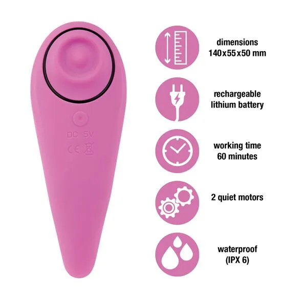 Вібратор FeelzToys FemmeGasm Tapping & Tickling Vibrator Pink