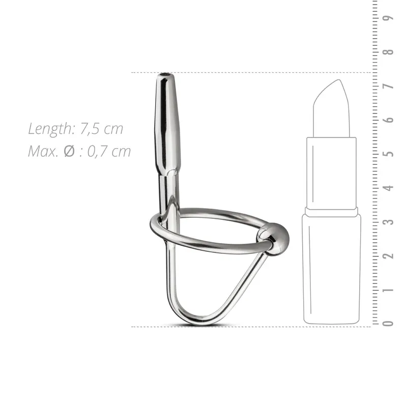Уретральний стимулятор Sinner Gear Unbendable — Sperm Stopper Hollow Ring, 1 кільце