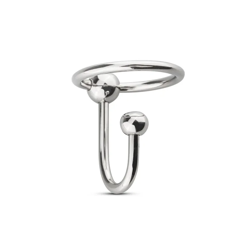 Уретральна вставка з кільцем Sinner Gear Unbendable — Sperm Stopper Solid, діаметр кільця 2,6 см