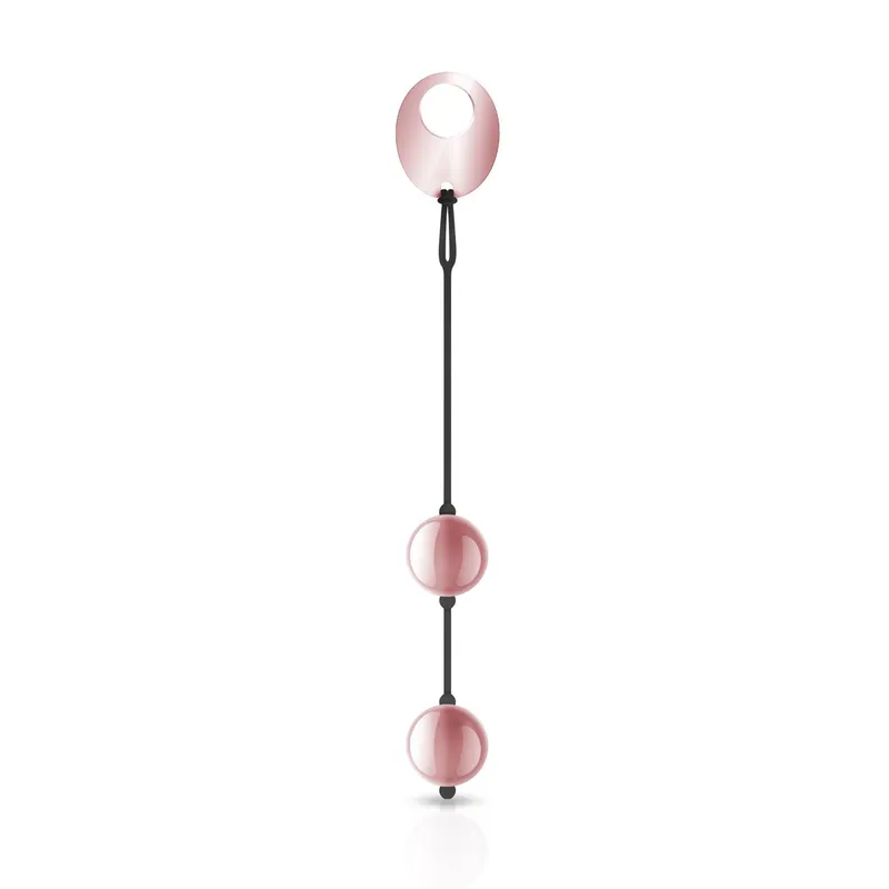 Вагінальні кульки Rosy Gold Nouveau Kegel Balls, метал, 376 г, діаметр 2,8 см