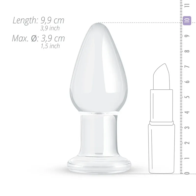 Анальна пробка Gildo Glass Buttplug No. 24, скло
